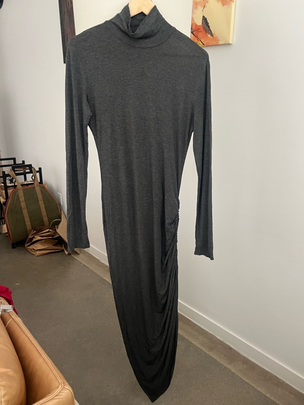 Norma Kamali Draped Midi Dress - Picture 2 of 5